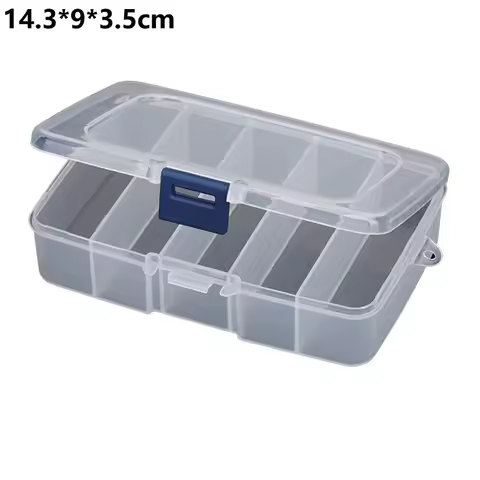 Plastic Tool Screws IC PP Storage Box Craft Organizer Small Part Container Case Hook 14.3*9*3.5 Cm F