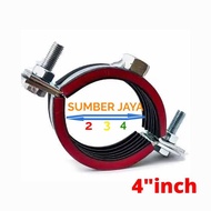 4" Inch Pipe Clamp Holder 4 Inch Pipe Clamp/