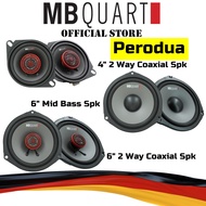 MB Quart Plug n Play Speaker Set Mid Bass 2 Way Coaxial Spk For Perodua Axia Alza Myvi Bezza Ativa A