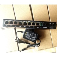 [POE] Media Converter 2SC8G / 2FO8LAN / 2F8G 10/100/1000 Gigabit