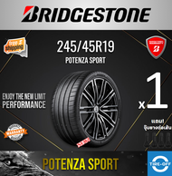 Bridgestone 245/45R19 POTENZA SPORT ยางใหม่ ผลิตปี2024 ราคาต่อ1เส้น มีรับประกันจากโรงงาน แถมจุ๊บลมยา
