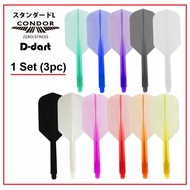 Condor darts Flight - SLIM Plain Color Unbreakable Integrated dart flight For steel tip and soft tip