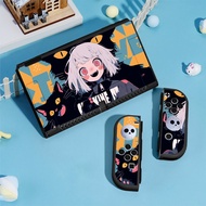 เคสสวิตช์ลายการ์ตูนเด็กผู้หญิงเข้ากันได้กับนินเท็นโดสวิตช์ OLED/SWITCH NS พร้อมฝาจอยสติ๊ก4อันเคสเชื่อมต่อได้สำหรับสวิตช์ Joy-CON