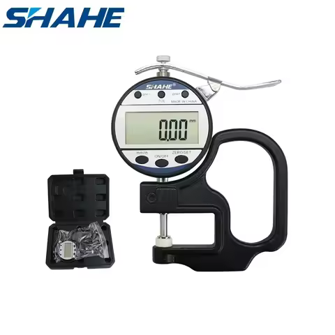 Shahe Digital Thickness Gauge 0-10/0-25 mm 0.01 Leather Thickness Gauge Glass Thickness Gauge Measur
