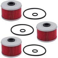 Tvent 3 Packs HF113 Oil Filter 15412-HM5-A10 with O-Rings Fit for TRX420 ATC350X TRX250 TRX300 TRX35