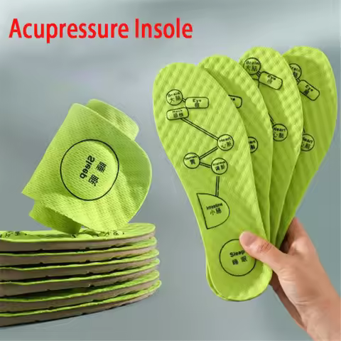 Acupressure on Foot Insole Men Women Soft Breathable Sport Cushioning Inserts Sweat-Absorbing Deodor