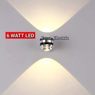 Minimalist 6 WATT LED WALL LIGHT 6W LED INDOOR 2-Way LED WALL LIGHT