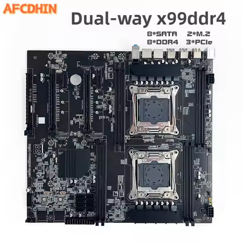 Dual X99 main board DDR4 2011-3 desktop server 2680V3 E5 2678v3 ECC