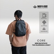 Way&Go CORE Mini Backpack for Men - Sports Backpack for Gym, Futsal, School, College, Work, Daily Ba