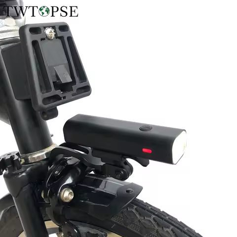 TWTOPSE 400 Lumen Bike Light With Rack For Brompton 3SIXTY PIKES Dahon Tern Crius Folding Bicycle Ra