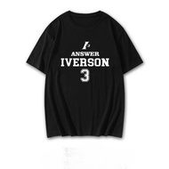 Answer: The King Of Crossover, Iverson Pure Cotton Short Sleeved T-Shirt, Basketball Sports, Iverson