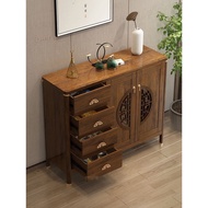 ZYUNF Chinese solid wood style shoe cabinet household entrance Chinese style large capacity multifun