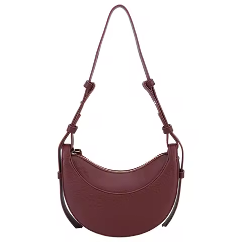 Women Tote Bags Casual Hobo Bag Luxury Brand Handbag Large Capacity PU Half Moon Crescent Bag Saddle