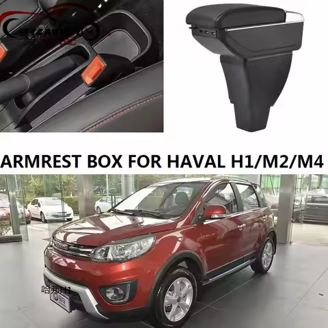 CITYCARAUTO Haval H1 M4 M2 Car Armrest Box Central Storage Box Fit Ffor Haval H1 M4 M2 Interior Armr