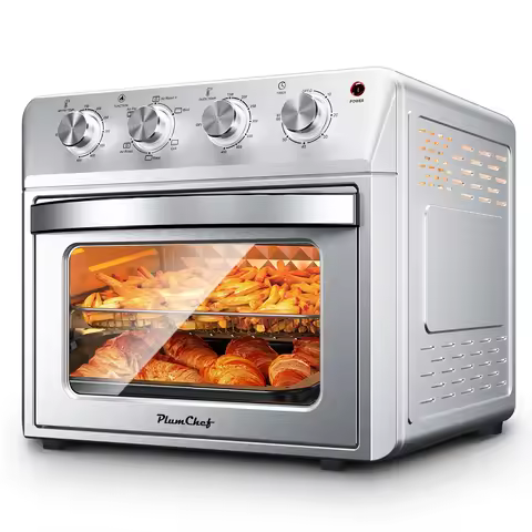 Plum Chef 27.5QT Air Fryer Oven, 6-In-1 Countertop Oven, Air Fry, Bake, Broil, Toast, Warm, Dehydrat