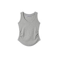 Áo Ba Lỗ Cổ Chữ U CIVICERA Dành Cho Nữ Mùa Hè Áo Ngắn Không Tay Ôm Vừa Vặn Chất Liệu Cotton Pha Trộn