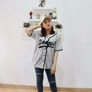 Dodgers baseball Shirt Grey
