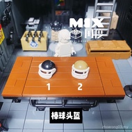 MIX Country Minifigure Baseball Helmet Equipment Plastic Accessories Puzzle Position moc Wooden Asse