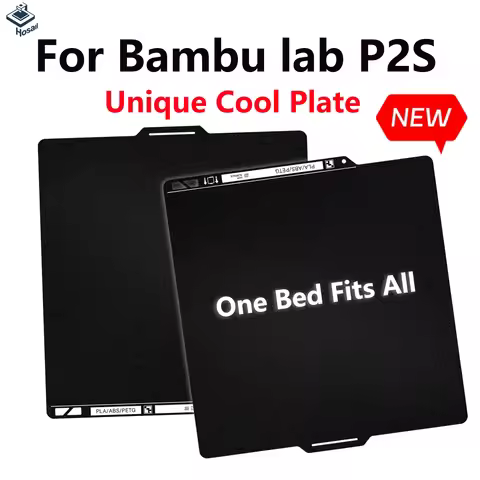 256x256mm Cool Build Plate for Bambu-Lab P2s 3D Printer Double Sided Upgrade Build Plate Removable S