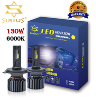 Sirius 130W / 260W Super Bright Car LED 12V H1 H4 H7 H8 H11 9005 HB3 9006 HB4 D1S D2S D3S D4S D5S D8