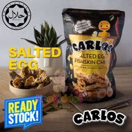 [HALAL] Salted Egg Fish Skin Chips Seven Chilli CNY Snacks Carlos Ready Stock Fishskin Snack fresh real original 100g