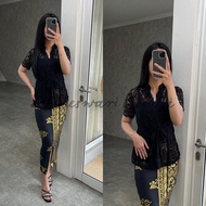 HITAM Kebaya Bali Set Talipita Black