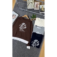Lace embroidery t-shirt / B5711