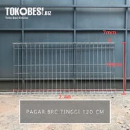 (bestseller) pagar brc tinggi 120 cm - pengiriman luar bandung