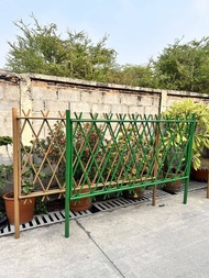 รั้วสำเร็จรูป สแตนเลส เคลือบPVC ยาว2เมตร(ฟรีเสา2ต้น) Bend column wire mesh fence แผงรั้วพีวีซี ลวดตา