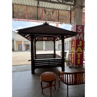 gazebo.kayu.nibong.hujan.panas.tahan.size.7x7.&9x9.kaki