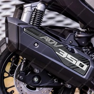 For ADV350 ADV 350 2022 2023 3D Motorcycle Resin Sticker exhaust pipe Sticker Anti Scratch Decal Non