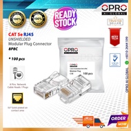 CAT 5E RJ45 Modular Plug Connector CAT 5E (100 pcs)