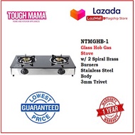 Tough Mama Gas Stove NTMGHB-1 | 2 Burner Gas Stove Tempered Glass Top NTMGHB1