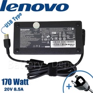 Lenovo Adapter ของแท้ 20V/8.5A 170W หัว USB สายชาร์จ Lenovo Legion Y530-15ICH / Legion Y540 อะแดปเตอ