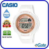 Casio Digital Watch LWS-1200H-7A2 White Resin Strap Women Sport Watch LWS-1200H