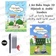 TERBARU 1 Set 2 Buku Magic Pratice Book Hijaiyah &amp; Arabic Numbers Buku