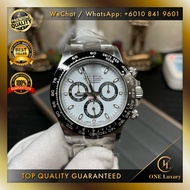 🔥SWISS TOP QUALITY🔥 DAYTONA WHITE DIAL PANDA 116500LN STAINLESS STEEL CLEANF CAL.4130- MEN WATCH SWI