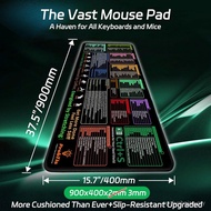 Hot-selling cad Office Shortcut Keys Daquan Large Size Mouse Pad Desk Pad Anti-slip Big Mouse Pad