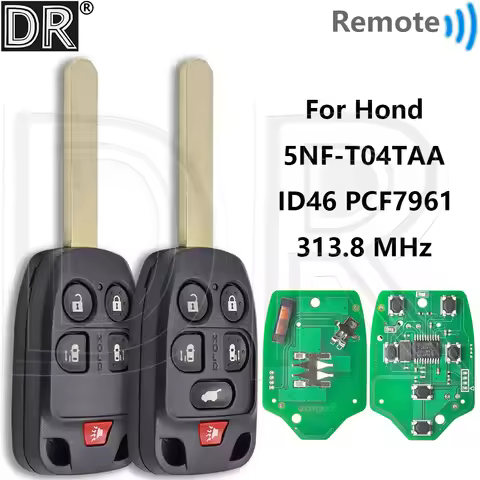 Great 313.8MHz N5F-A04TAA ID46 PCF7961 Chip Car Remote Control Smart Key For Honda Odyssey EX 2011 2