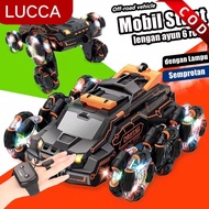 Hand Sensor Car Dual RC Stunt Multi-Purpose 6 Wheel Spray 4WD Swing Arm Drift Vehicle Gest