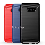 TPU Case For LG G8X G8 G7 ThinQ G6 V50S V60 V50 V40 V35 V30 Soft Shockproof TPU Case Carbon Fiber Texture Shock Absorption Protector Phone Cover Shell
