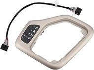 Upgrade Transmission Shifter Bezel with Harness Kit, 601-401 Gold, Compatible With 2014-2018 Jeep Ch