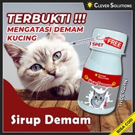 Clever Solutions - Sirup Demam (Obat Kucing Panas Demam Obat Kucing Demam)