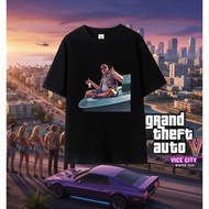 New GTA 6 game Fun And Loose printing For Men And Women Round neck single-sided