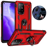 For OPPO Reno 4F 5F 5Z Case Shockproof Rugged Armor Magnetic Car Holder Ring Phone Cases for Reno 4