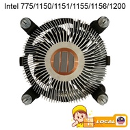 Intel CPU Heatsink Copper Fan LGA 775/1150/1151/1155/1156/1200 Processor Cooler OEM 4 Pin Universal 