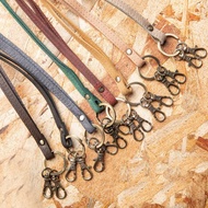 頸掛式防墜掛繩 真皮 ID證件套 長款 簡約風 鉤扣設計