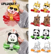UPLUCKEY Cartoon Keychain, Egg Fan Keychain Push Upgrade Egg Cat Keychain, Capybara Bag Accessories 