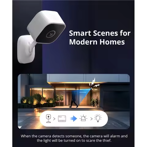TS SONOFF CAM Slim Gen2 WiFi Smart Home Security Camera 1080P HD Motion Detection Two-Way Audio eWeL