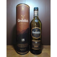 Used Glenfiddich 18 Rare 1 Liter Bottle + Box